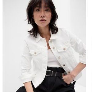 GAP White Denim Jacket Size S